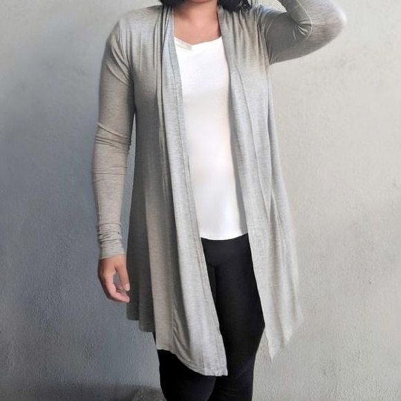 Waterfall Cardigan - Gray - Picture 1 of 3